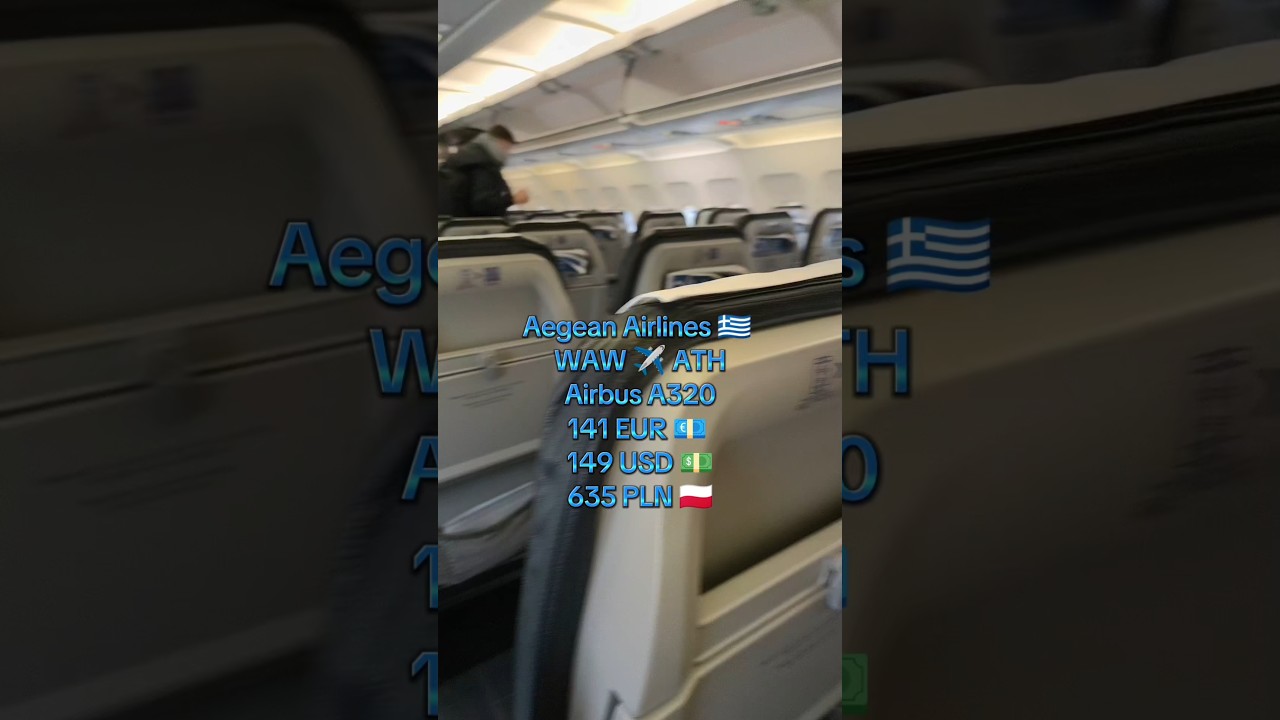 ✈️ Recenzja lotu Aegean Airlines WAW-ATH: Spokojny poranny start z Warszawy! 🛫🍷