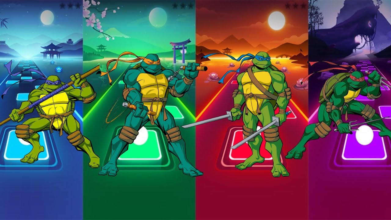 Donatello VS Michelangelo VS Leonardo VS Raphael | Tiles Hop