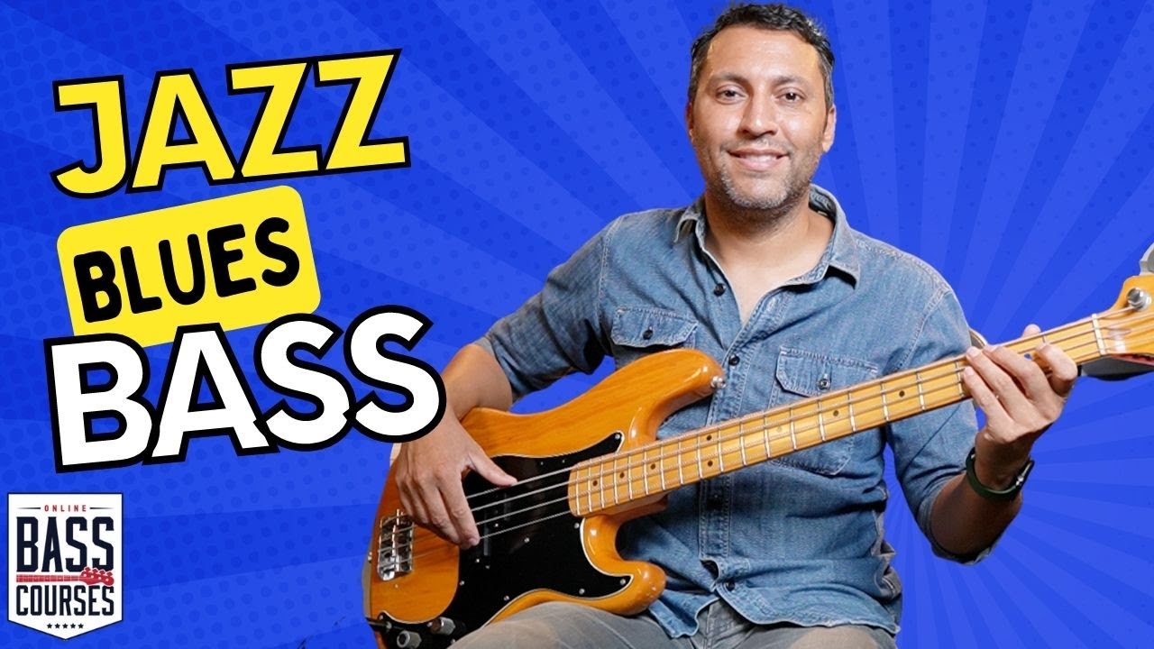 How To Improvise Walking Bass Lines Over A JAZZ BLUES
