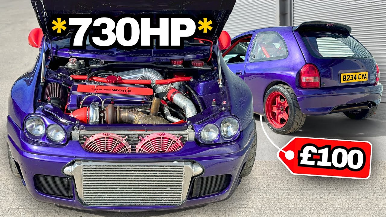 CORSA за 100 фунтов стерлингов скрывает замену AUDI 4x4 SAAB Turbo!