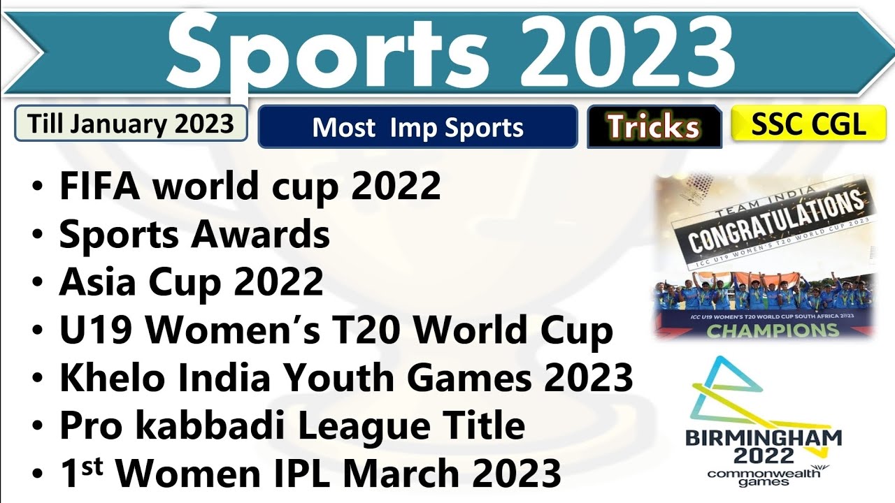 Sports Current Affairs 2023|| Sports Current Affairs 2022-2023|| Tricks 🌝