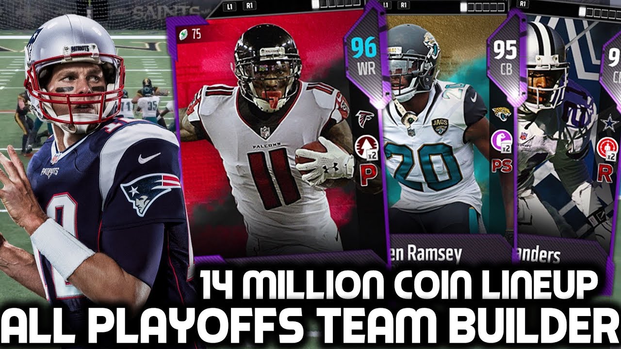 PLAYOFFS TEAM BUILDER! 14 MILLION COIN LINEUP! Madden 18 Ultimate Team