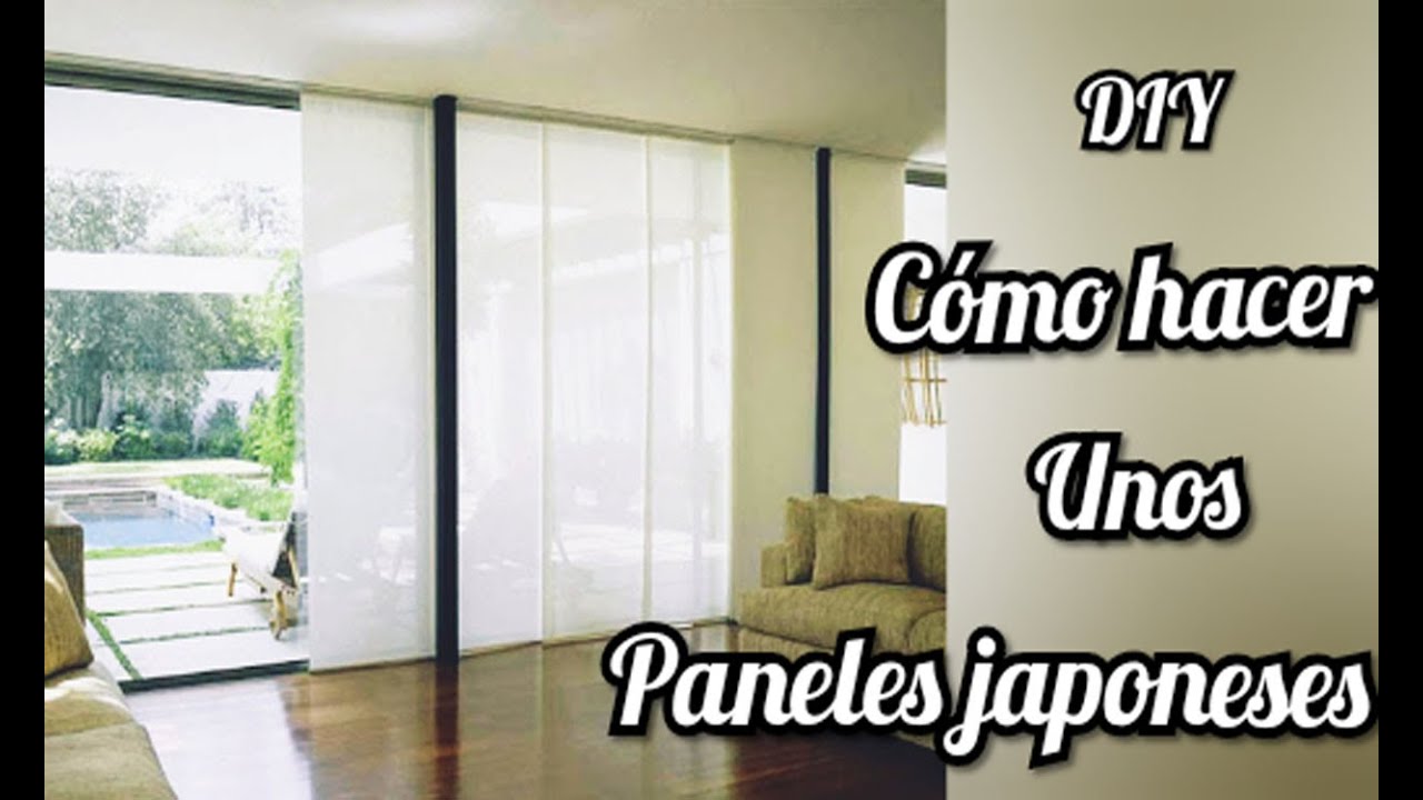 DIY/C&Oacute;MO HACER PANELES JAPONESES/RAPIDO Y SENCILLO