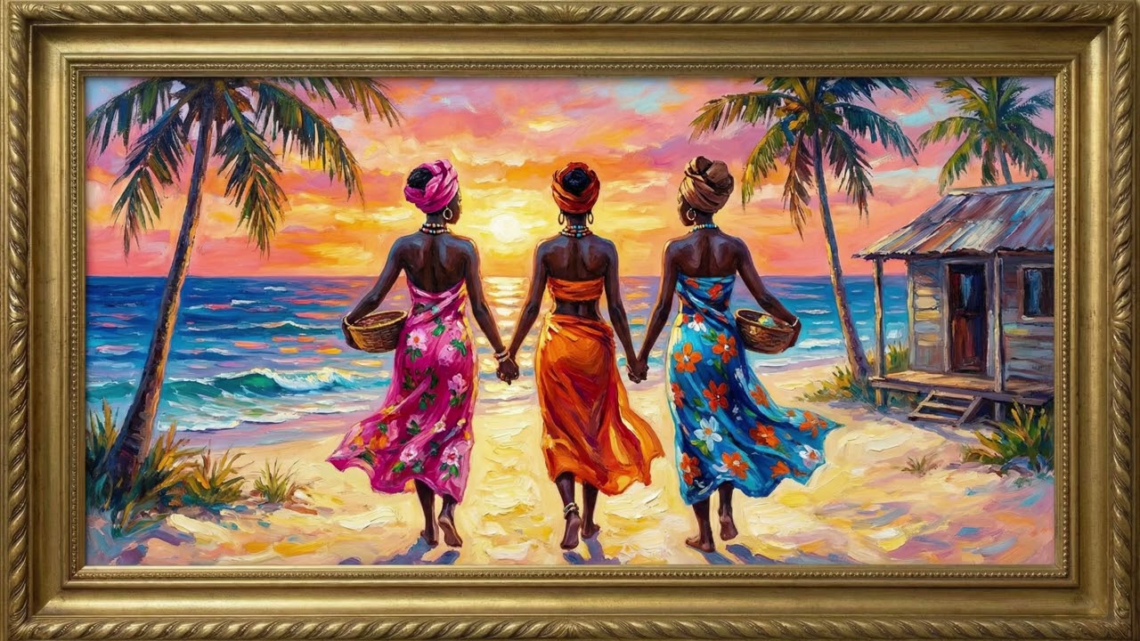 Golden Shores Together 🌅 | Uplifting Afro-Cinematic Ambient Music | Unspoken ArtWork