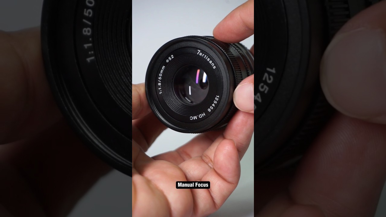 7artsans lens 50mm f1.8 manualfocus for Sony E mount #sony #7artisans #sonylens