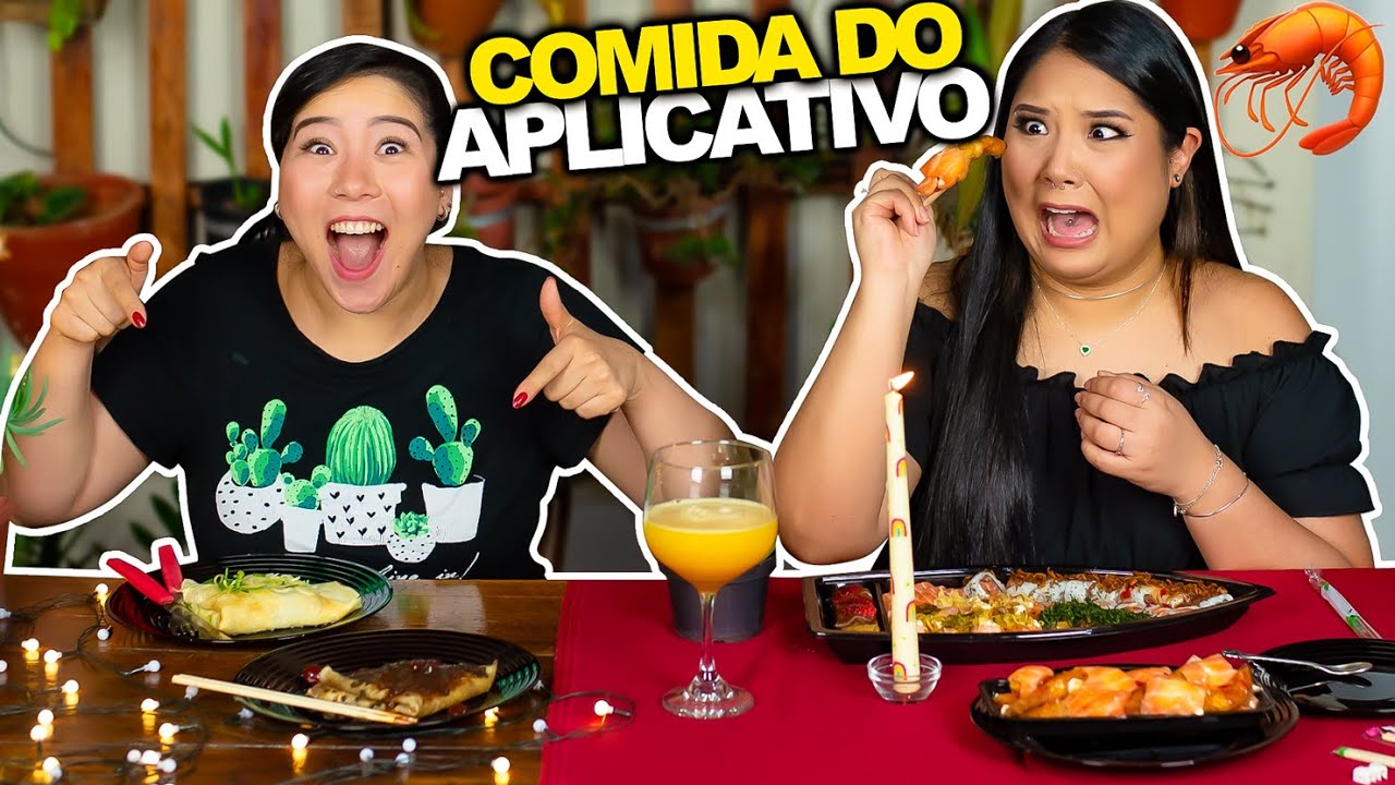 JANTAR SURPRESA COM COMIDA DO APLICATIVO | Blog das irmãs