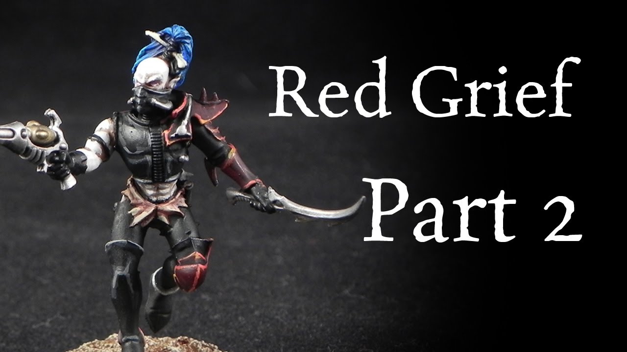 How to paint Red Grief Dark Eldar Wyches Pt. 2