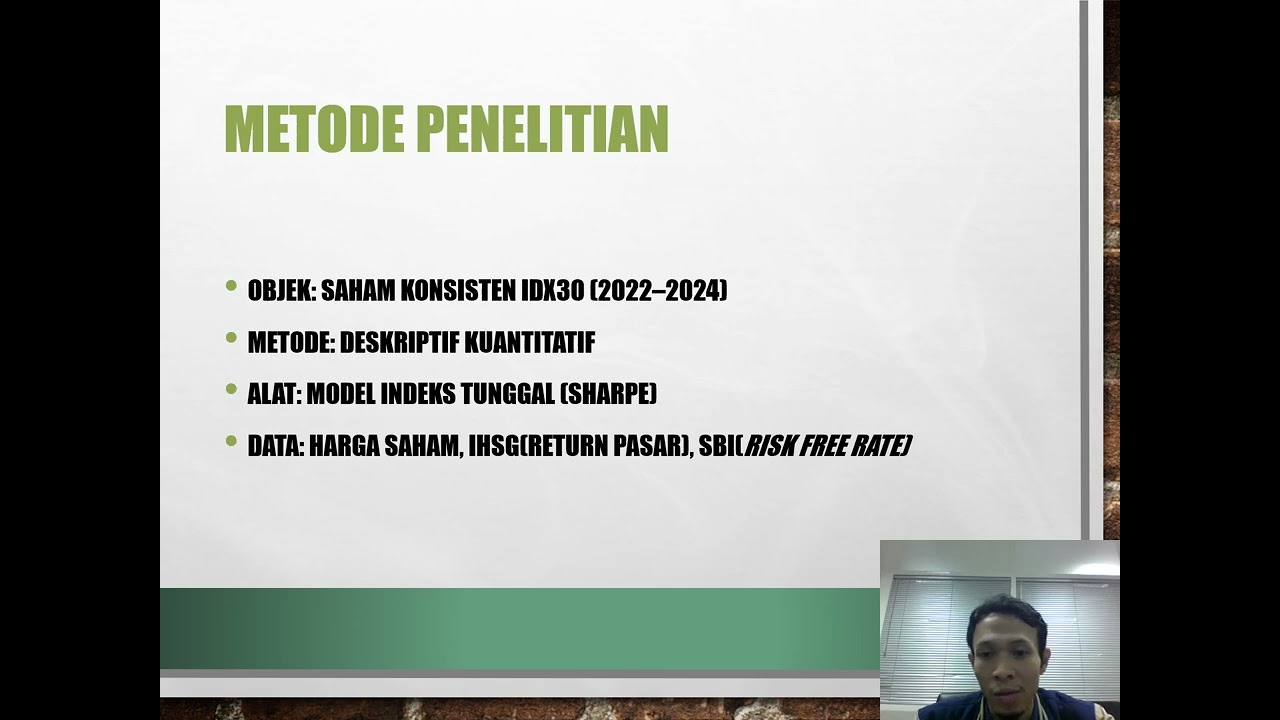 Presentasi Tugas UAS Analisis Sekuritas dan Portofolio