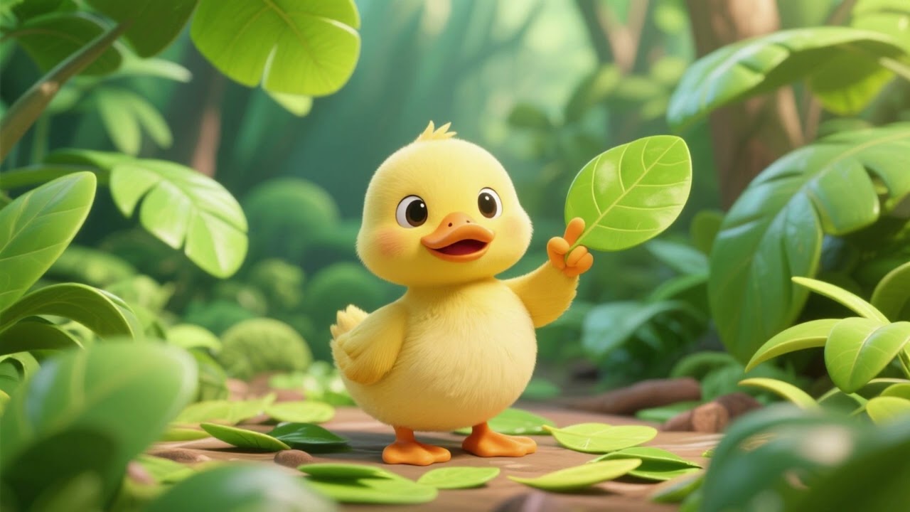 🦆🌿 El Patito Cuenta las Hojas de la Selva | Canción Infantil 🎵