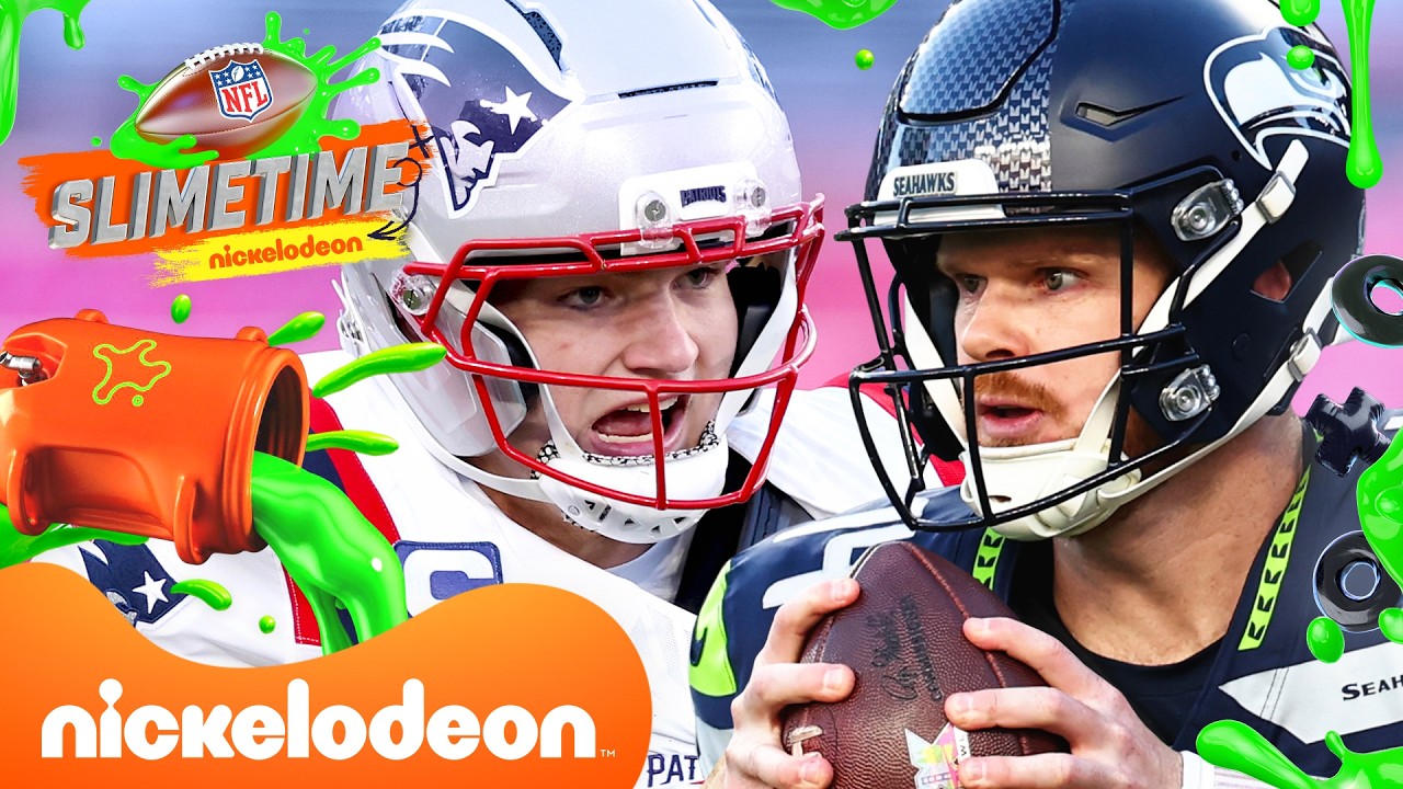 TOP Highlights from Seattle Seahawks & New England Patriots! 🏆🏈 | NFL Slimetime | Nick Sports