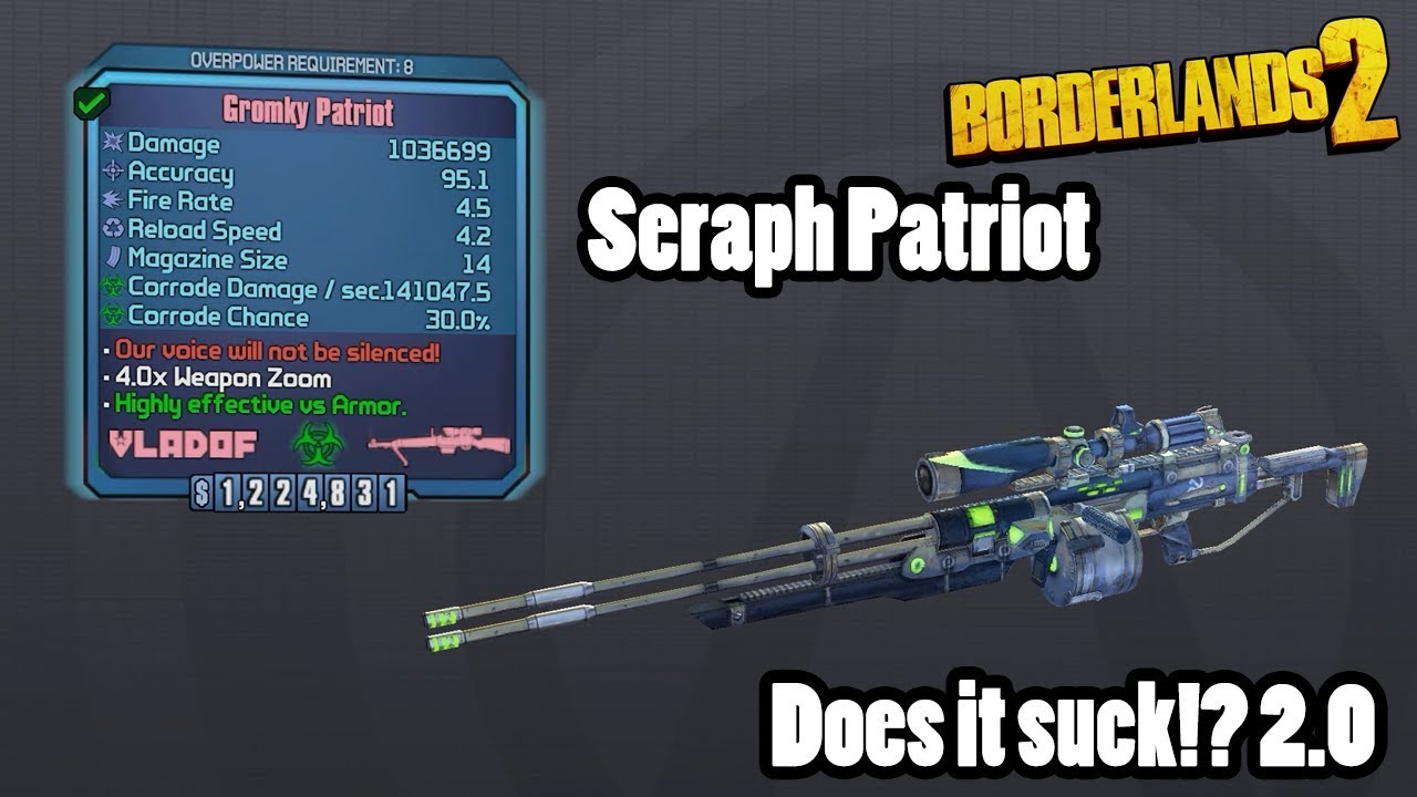 Borderlands 2: Patched Patriot- Still the worst Vladof Sniper?