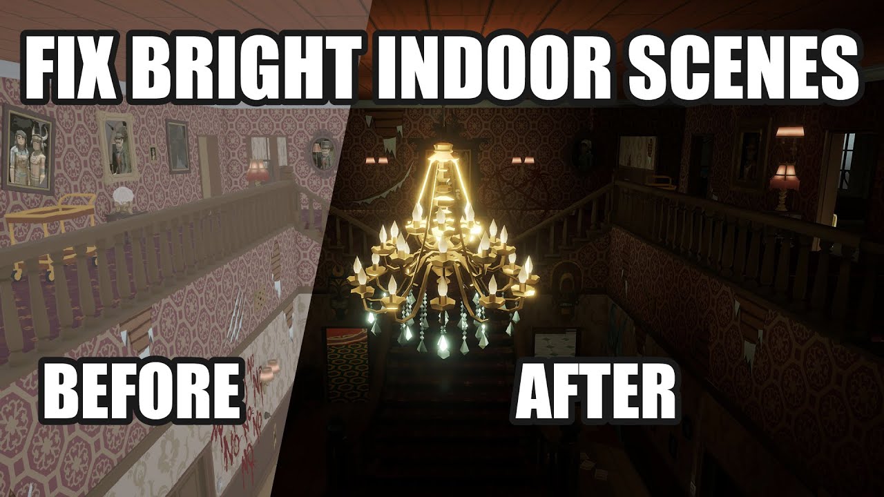 Fix too Bright Indoor Scenes for Horror Games | Environment Light in Unity Tutorial