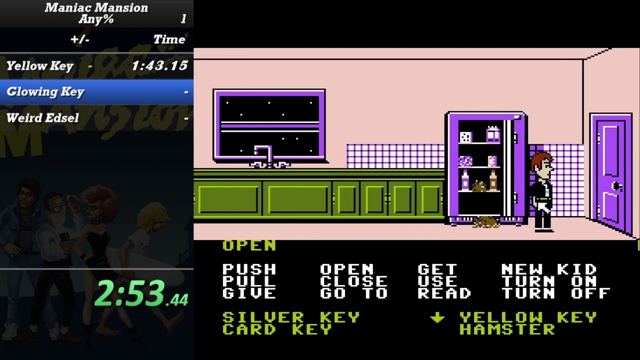 Maniac Mansion (NES) ScummVM - Any% proof of concept