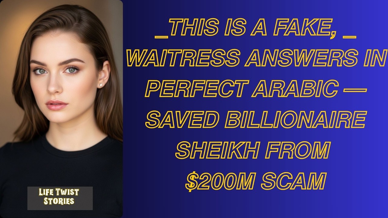 This Is A Fake,   Waitress Answers In Perfect Arabic — Saved Billionaire Sheikh From $200M Sca
