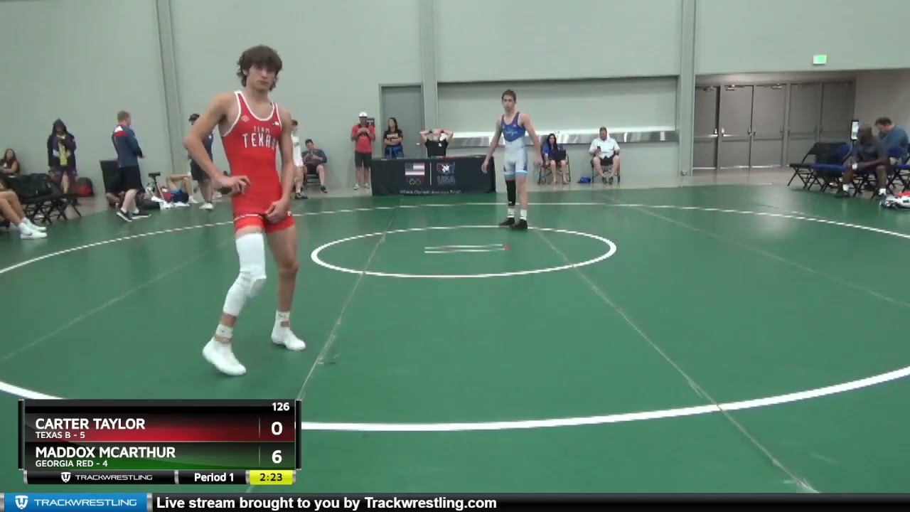 126 Lbs Placement Matches (8 Team) - Carter Taylor, Texas B Vs Maddox Mcarthur, Georgia Red C334