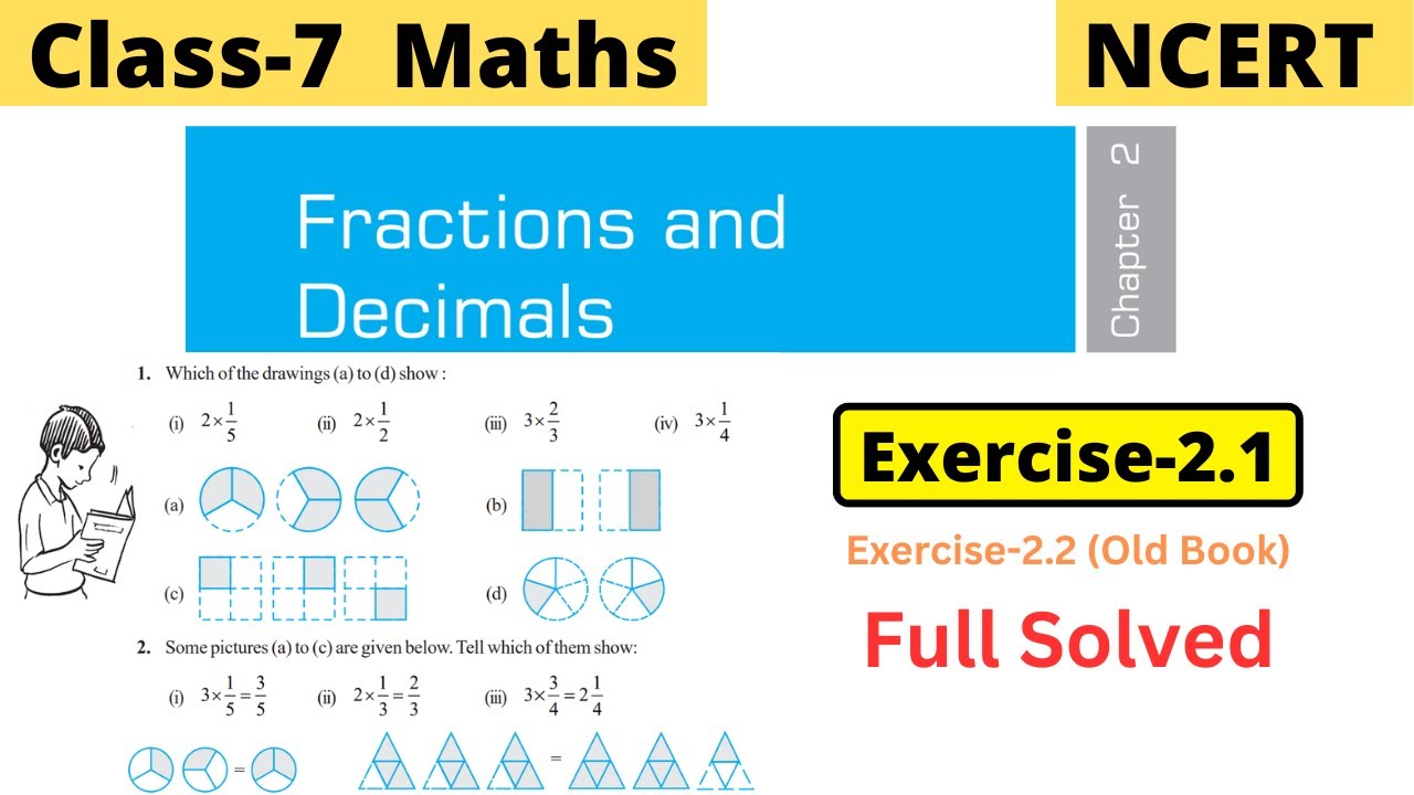 Class 7 Maths Chapter 2 Fractions and Decimals NCERT Exercise 2.1 full solved #class7maths