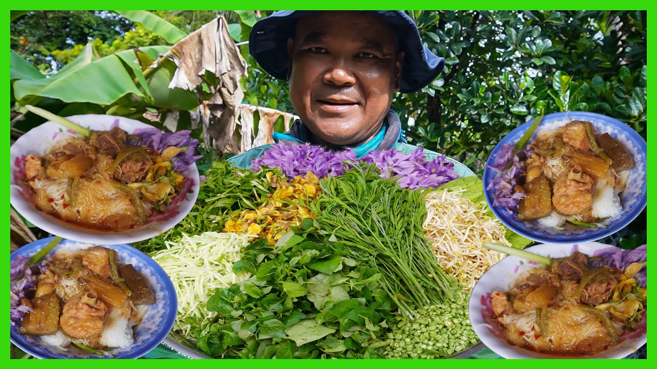 Chicken 12Kg For Curry + Khmer Rice Noodle 30kg! Family Cooking In Rural, Nice Time With Elderly.