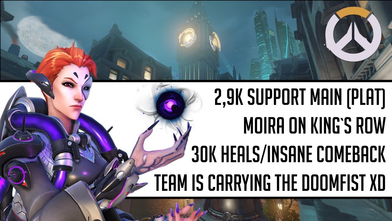 [ZAPIS LIVE] 2,9K SUPP MAIN, 63 ELIMS I 30K HEALA JAKO MOIRA | OVERWATCH