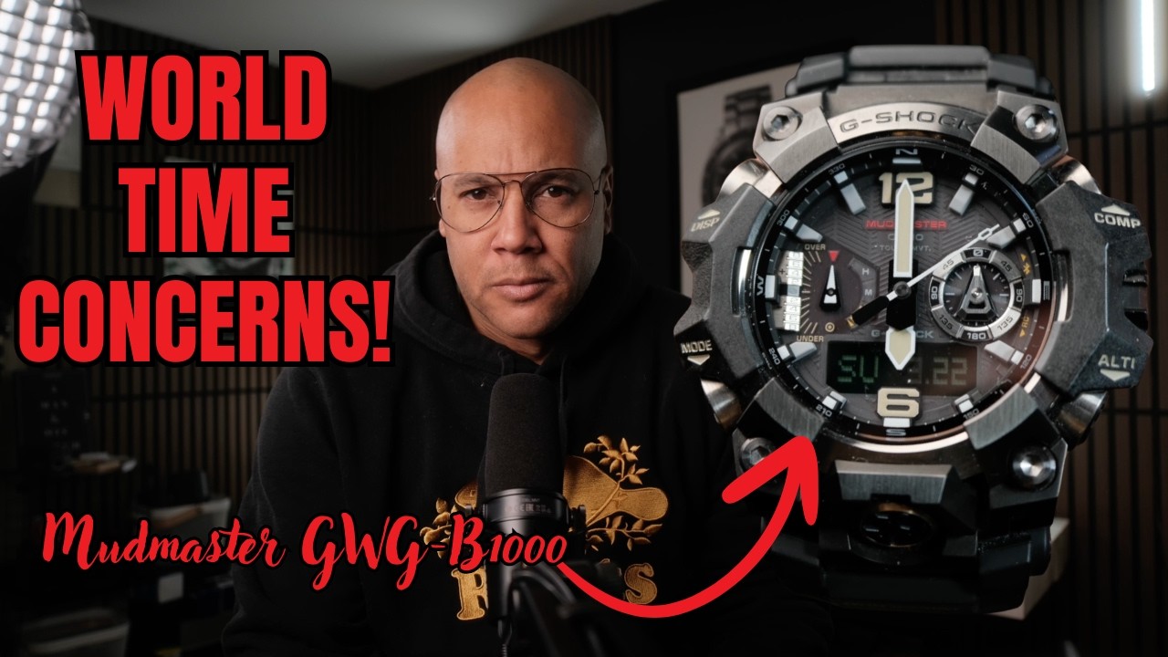 Часы CASIO G-Shock Mudmaster GWG-B1000 с настройкой мирового времени | Функция мирового времени м...