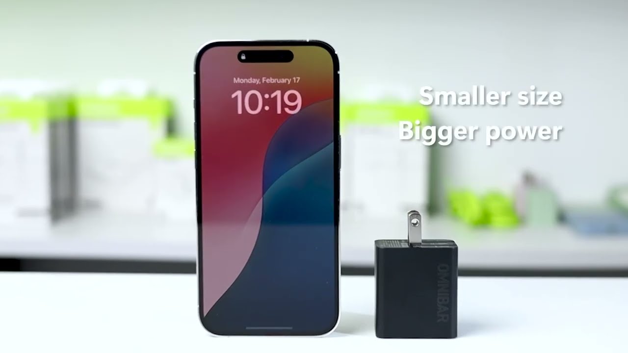 Omnibar 35W GaN USB-C Fast Charger &ndash; PD 3.0 & PPS Power Block for iPhone 17/Pixel 9/iPad/MagSafe
