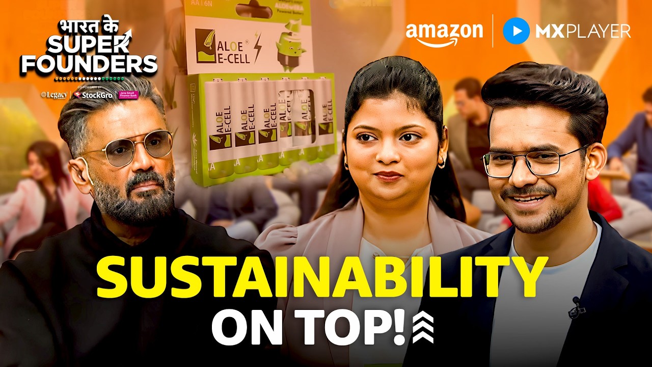 Duniya Ki Pehli Aloe Vera Se Bani Battery | Bharat Ke Super Founders | Aditya Singh|Amazon MX Player