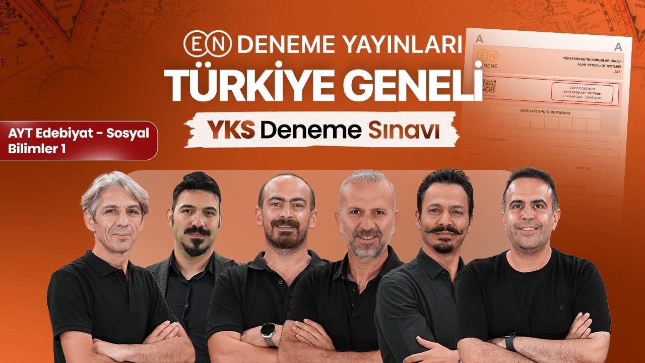 Endeneme Yayınları Türkiye Geneli YKS Deneme Sınavı - AYT Sosyal Bilimler 1 #endeneme