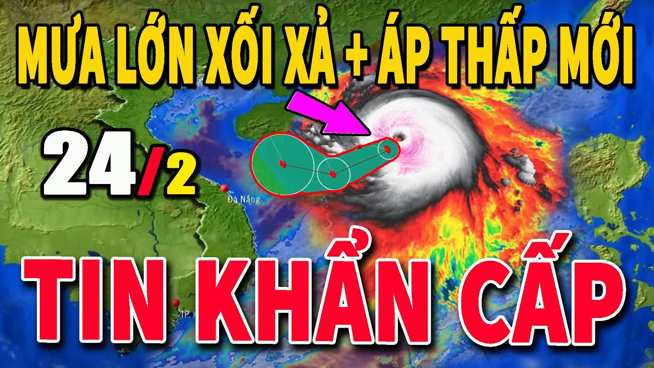Tin bão Mới Nhất | Dự báo thời tiết hôm nay ngày mai 24/2 | dự báo thời tiết 3 ngày tới #thoitiet