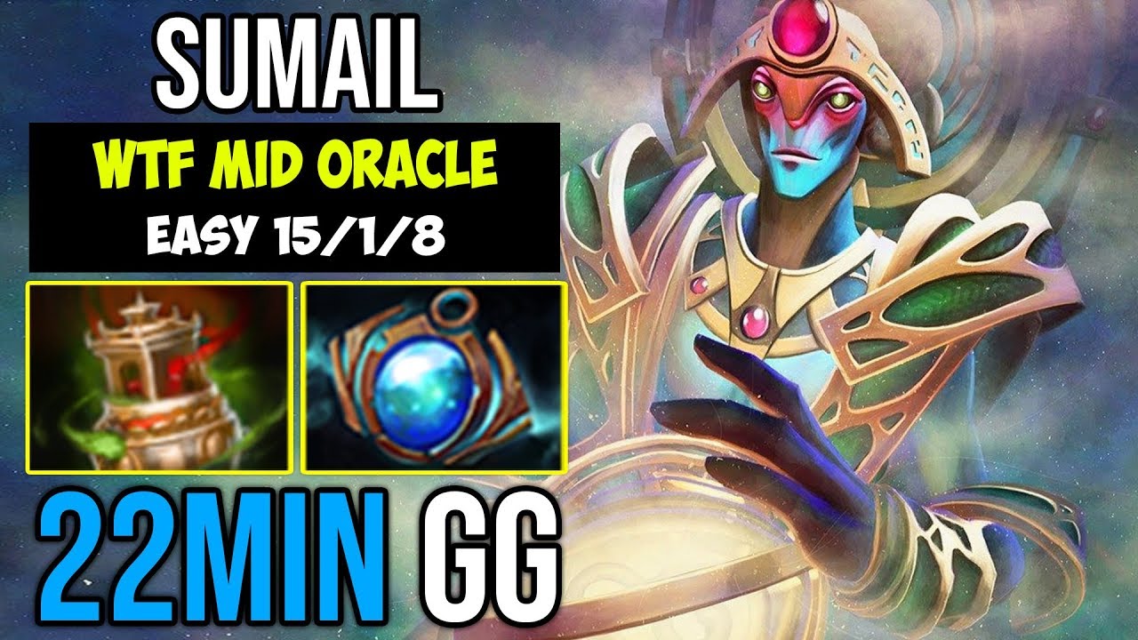 Sumail [Oracle] WTF Purifying Flames New Broken Hero 7.21c Midlane Gameplay - Dota 2