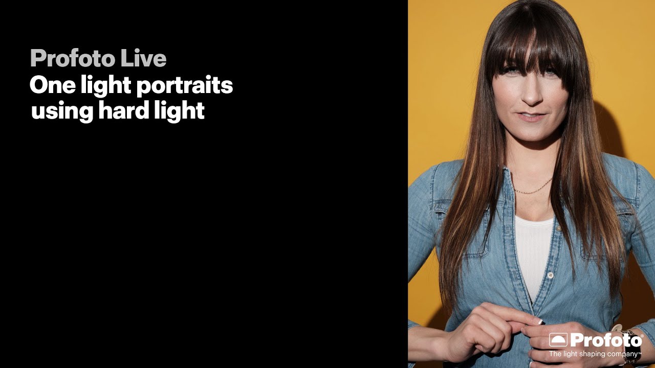 Profoto Live - One light portrait with hard light