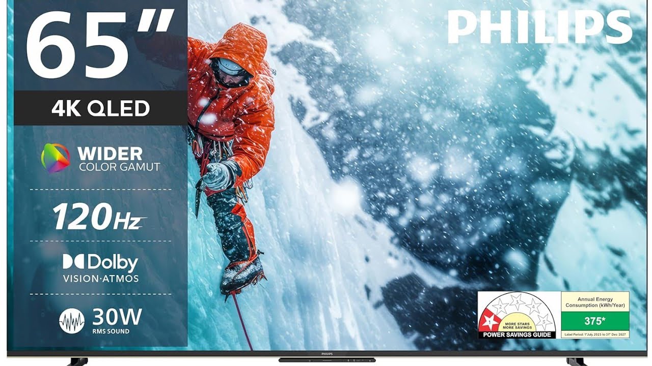 Philips 65 Inch 4K Ultra HD Smart QLED Google TV | Best Smart TV 2025 #myorderhubofficial