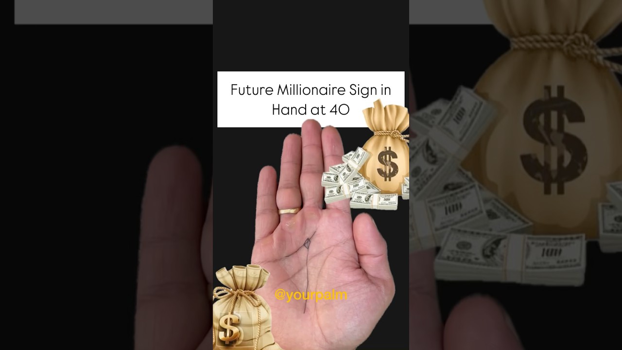 Future Millionaire Sign In Hand At 40 #astrology #palmistry