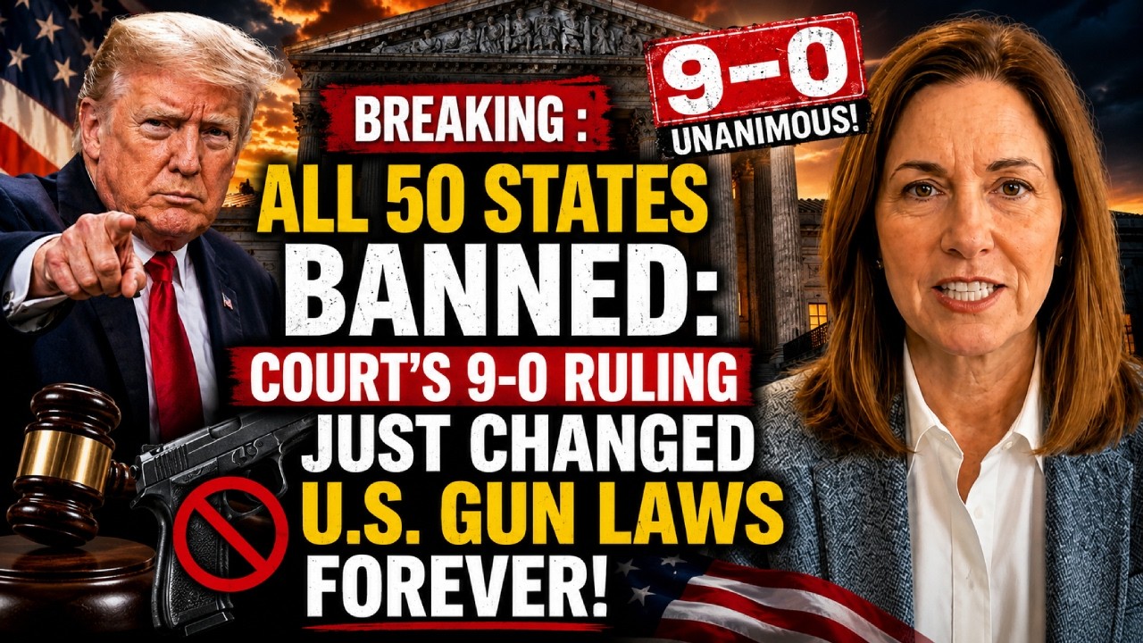 Breaking : All 50 States Banned: Court's 9-0 Ruling Just Changed U.S. Gun Laws Forever!