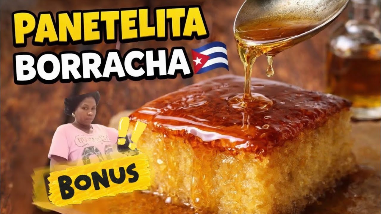 PANETELITA BORRACHA CUBANA🇨🇺. ANNIE APRENDE HACER DULCES CASEROS 😊