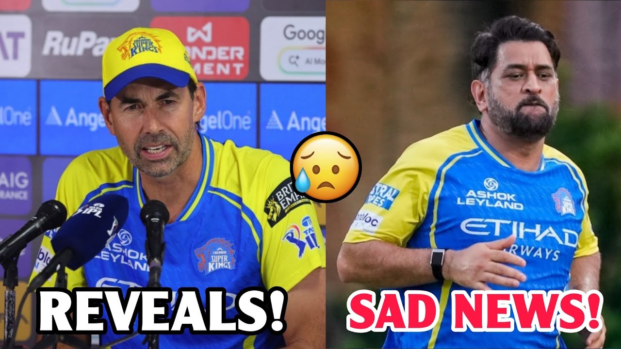 SAD NEWS for CSK 😥 ! Stephen Fleming REVEALS MS Dhoni INJURY Updates