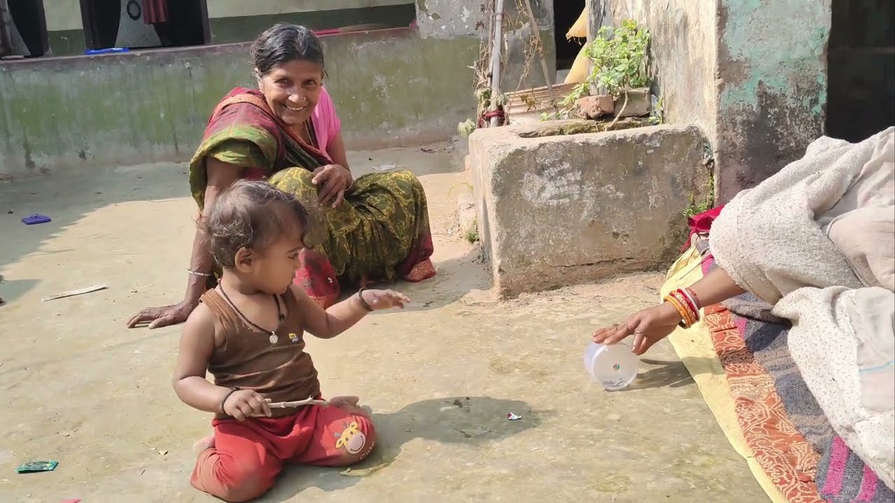 Pardadi ke sath ananya khel rahi hai #viral #funny #viralvideo 