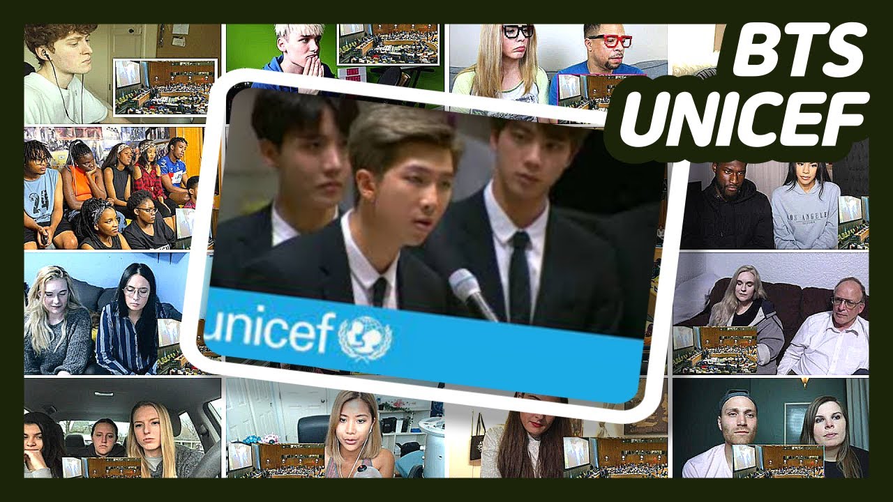 BTS speech at the United Nations | UNICEF reactions mashup