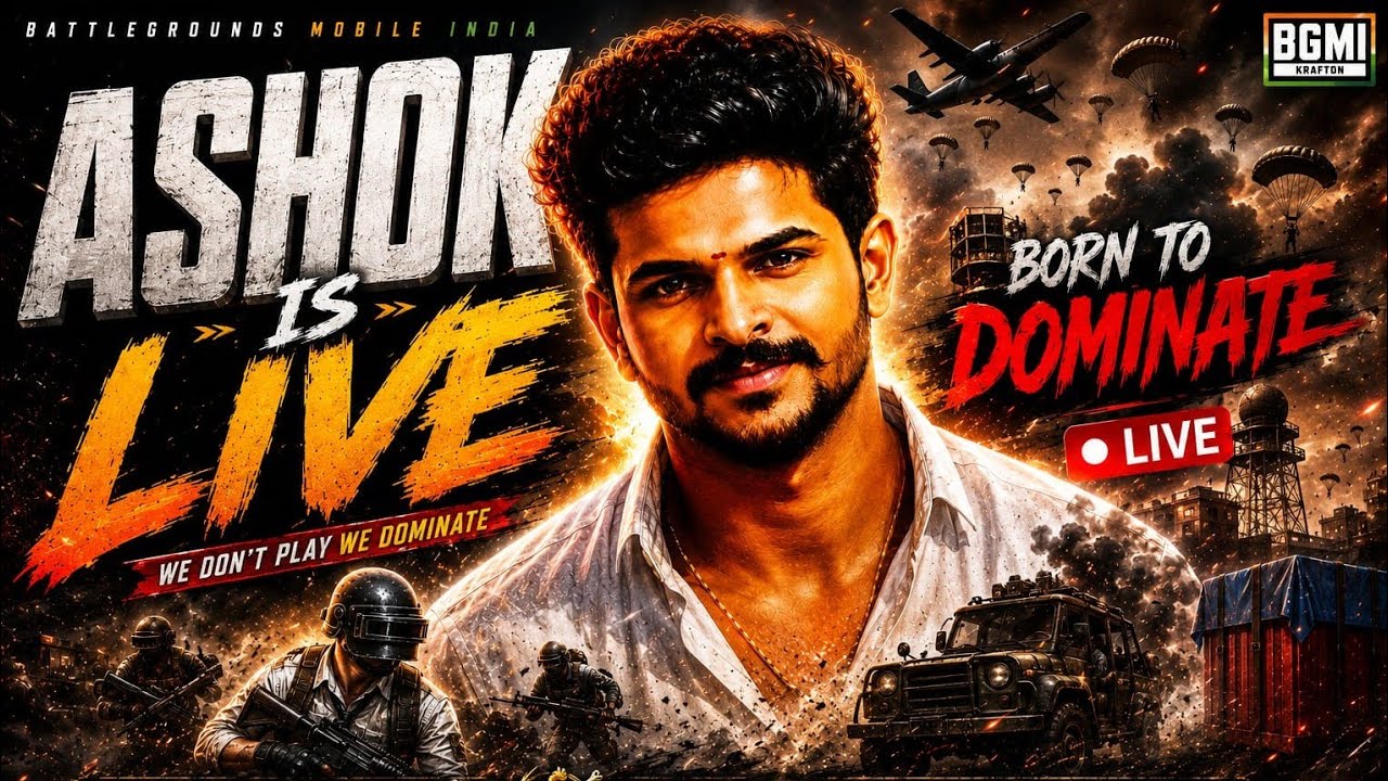 ASHOKisliveBGMI TAMIL LiveBGMI #ashokislive #tamillivebgmi #pubgmobile #pubglover #gaming 600 sub