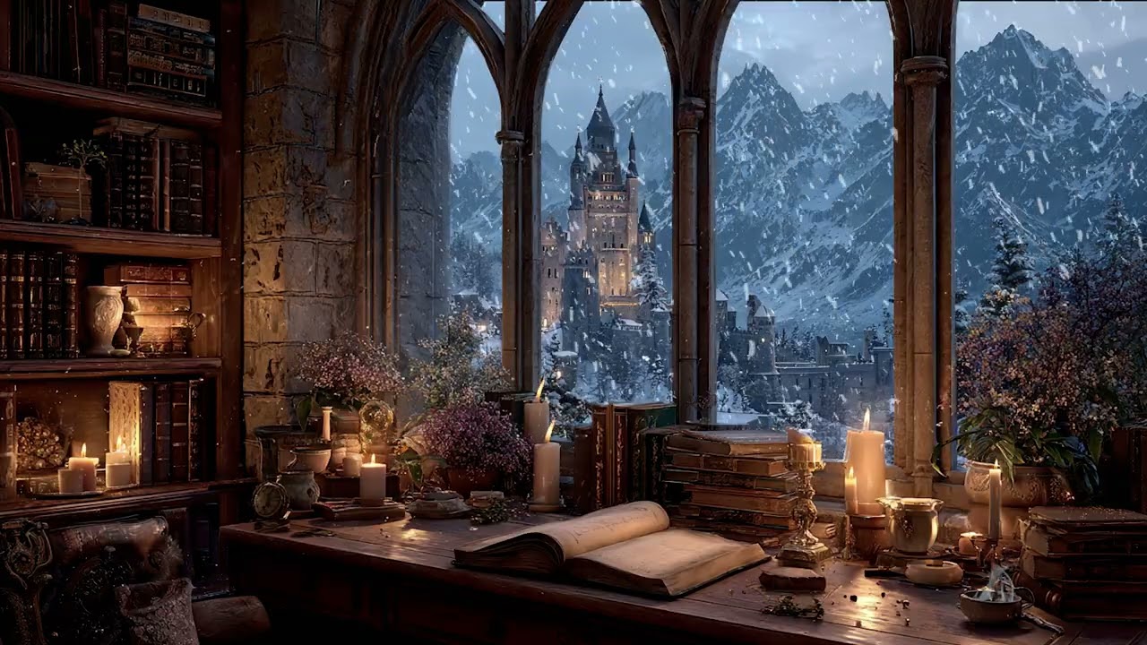 Warm Winter Night Sheltered from the Cold and Darkness | Soft Winter Ambience to Ease the Mind