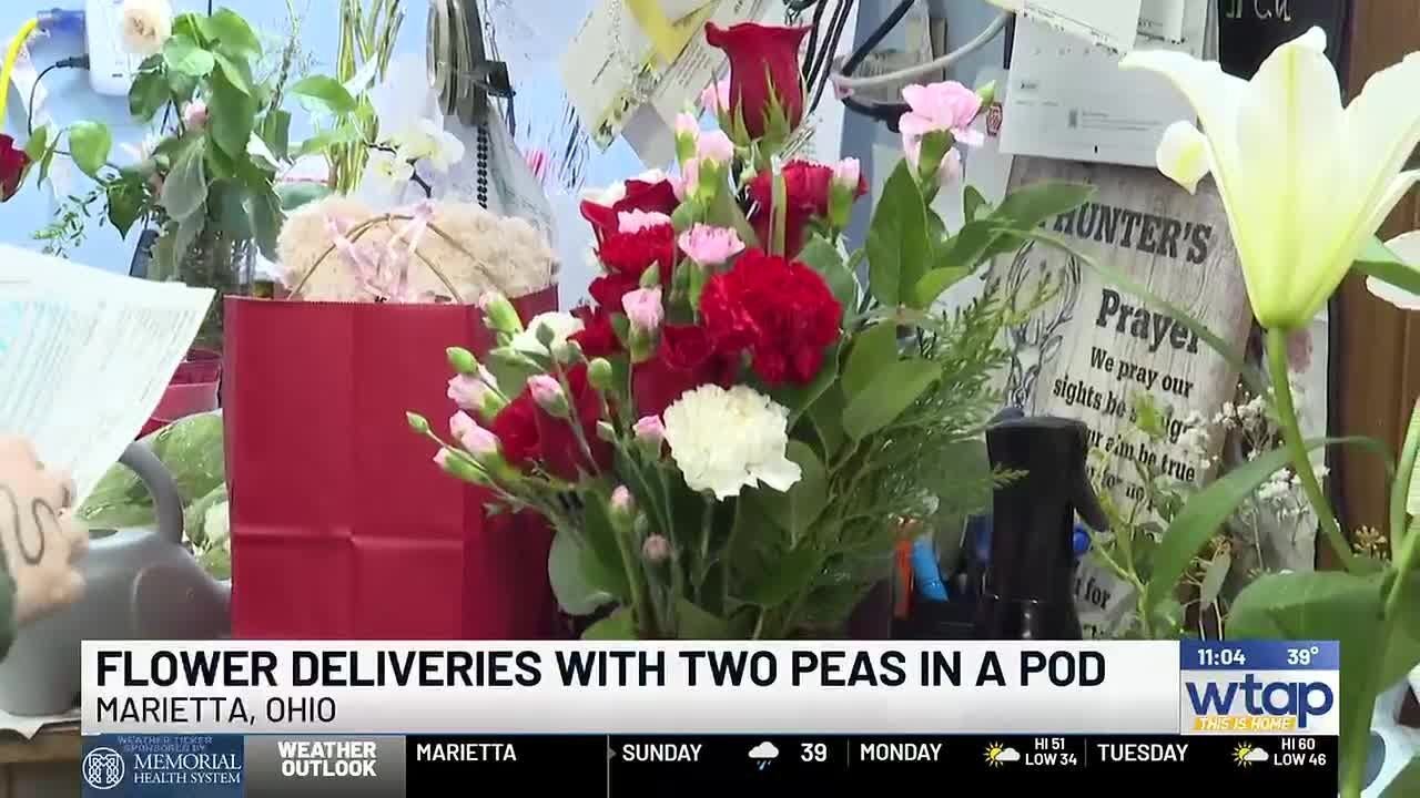 Riding along with Two Peas in a Pod for flower deliveries in Marietta
