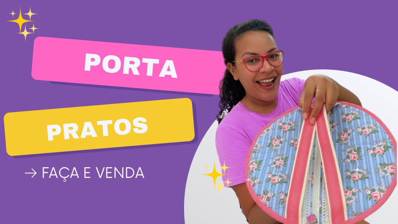 Porta pratos de tecido [faça e venda]