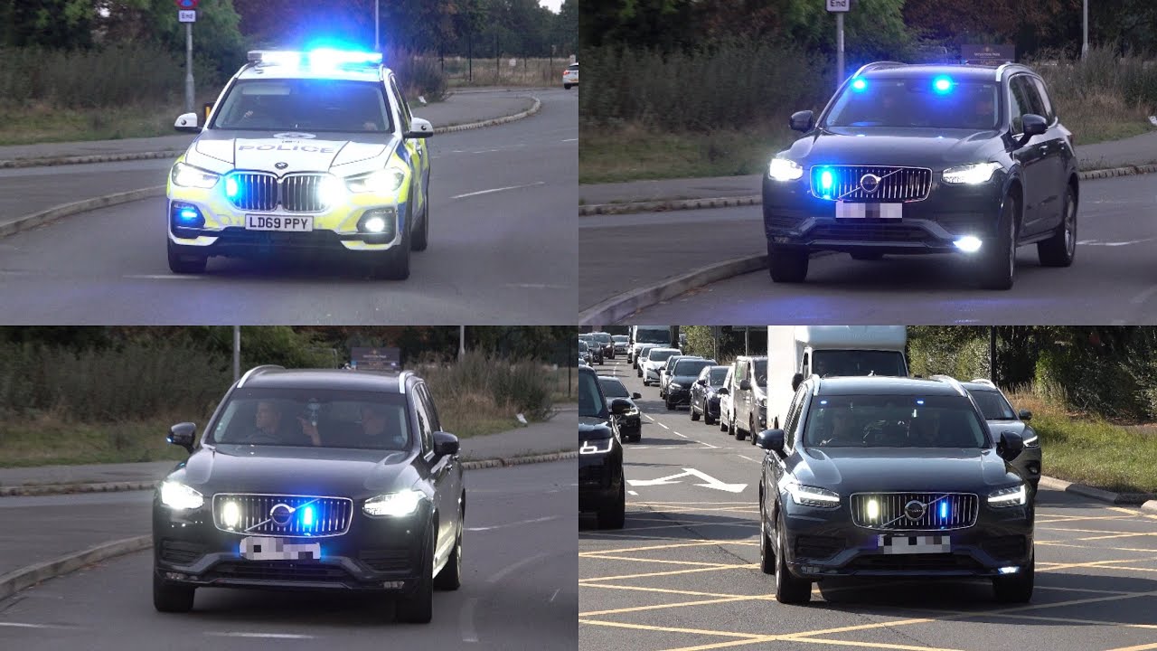 ARMED POLICE DEPLOYMENT!  - Northamptonshire Armed Response Vehicles and more responding