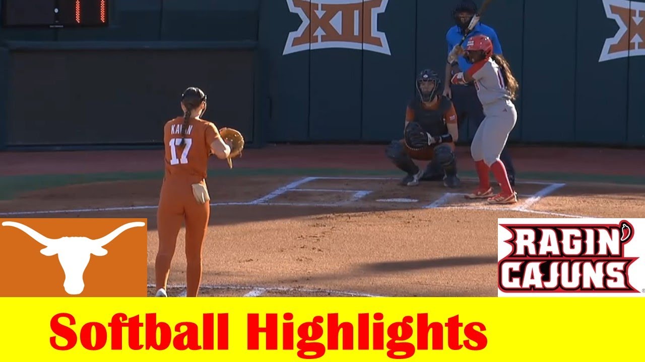 Louisiana vs #2 Texas Softball Game Highlights, Feb 23 2024