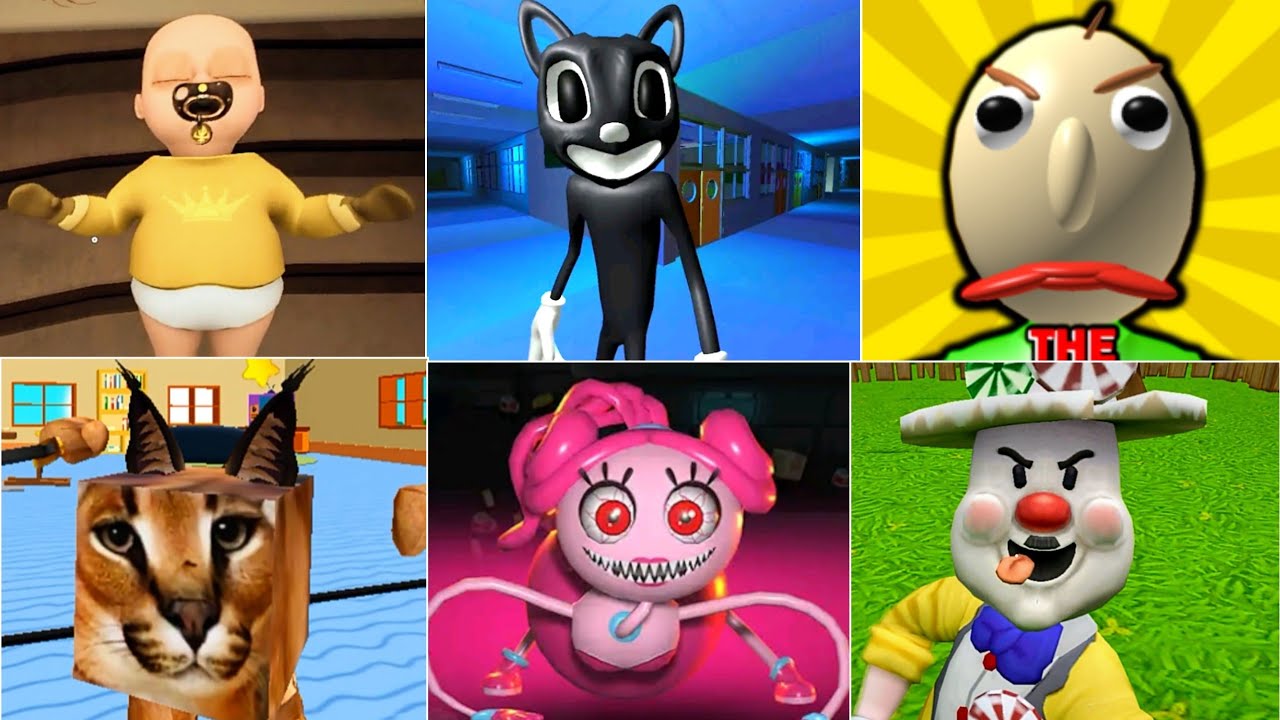 Game Weapon #40 - Cartoon Cat Mr Candy Neighbor Mommy Long Leg School Baldi Baby In Yellow Floppa