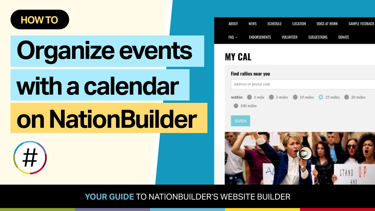How to organize events with a calendar on NationBuilder