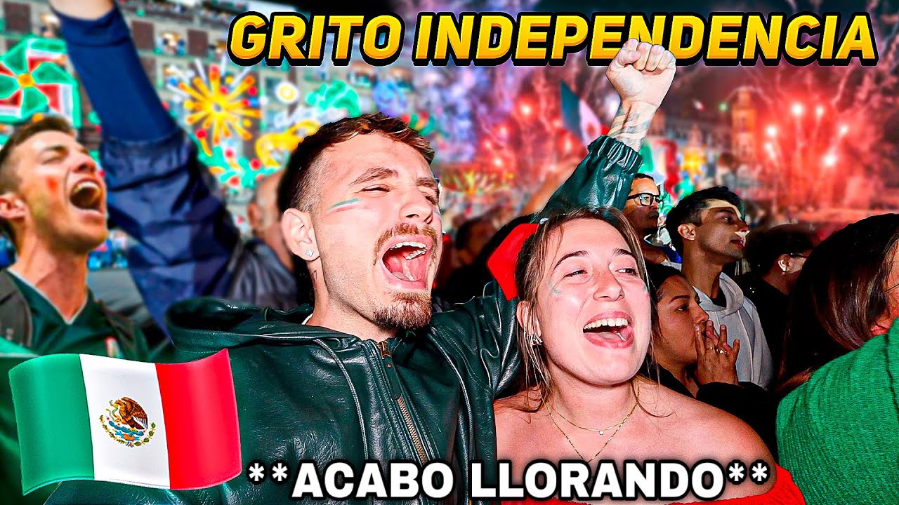 VIVIMOS el GRITO de INDEPENDENCIA de MÉXICO en el ZÓCALO 🇲🇽 PRIMERO de CLAUDIA 😭 **acabo llorando**
