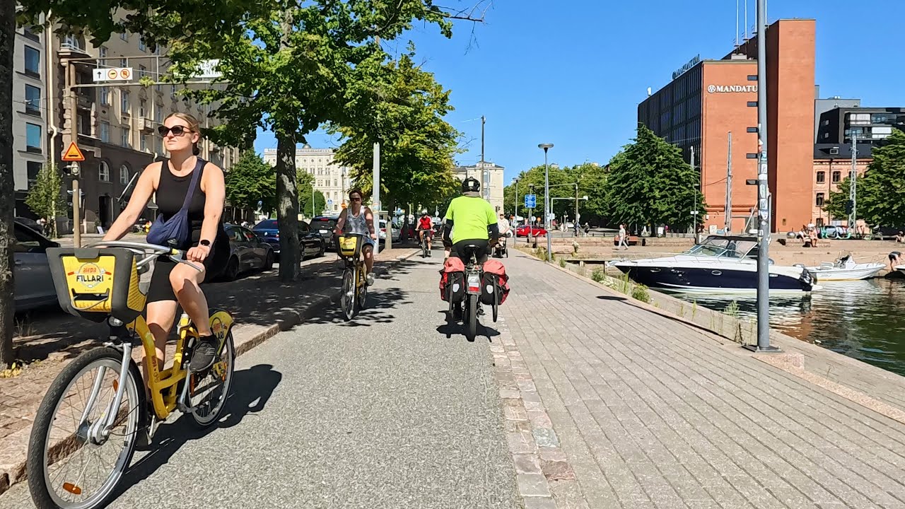Helsinki Bike Ride, Herttoniemi, Kalasatama,Merihaka Bridge, Hakaniemi Bridge,Jätkäsaari & Esplanade