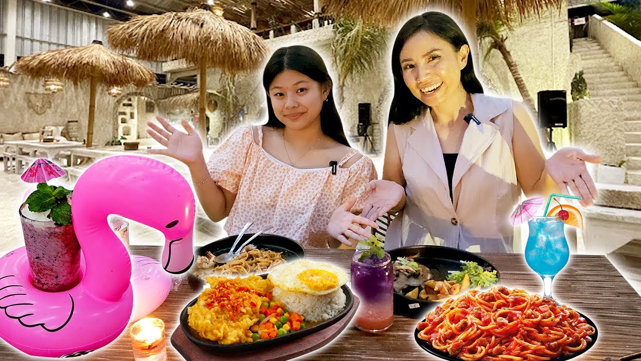 NYOBAIN MAKAN DI PANTAI BERATAP ! MAIN PASIR ?