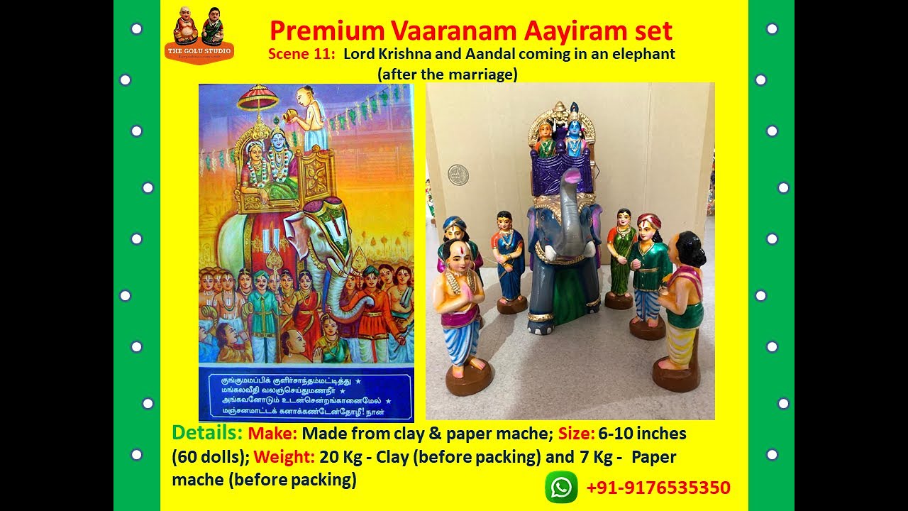 Vaaranam Aayiram (Aandal Kalyanam)  - Naatchiyar Thirumozhi Golu dolls