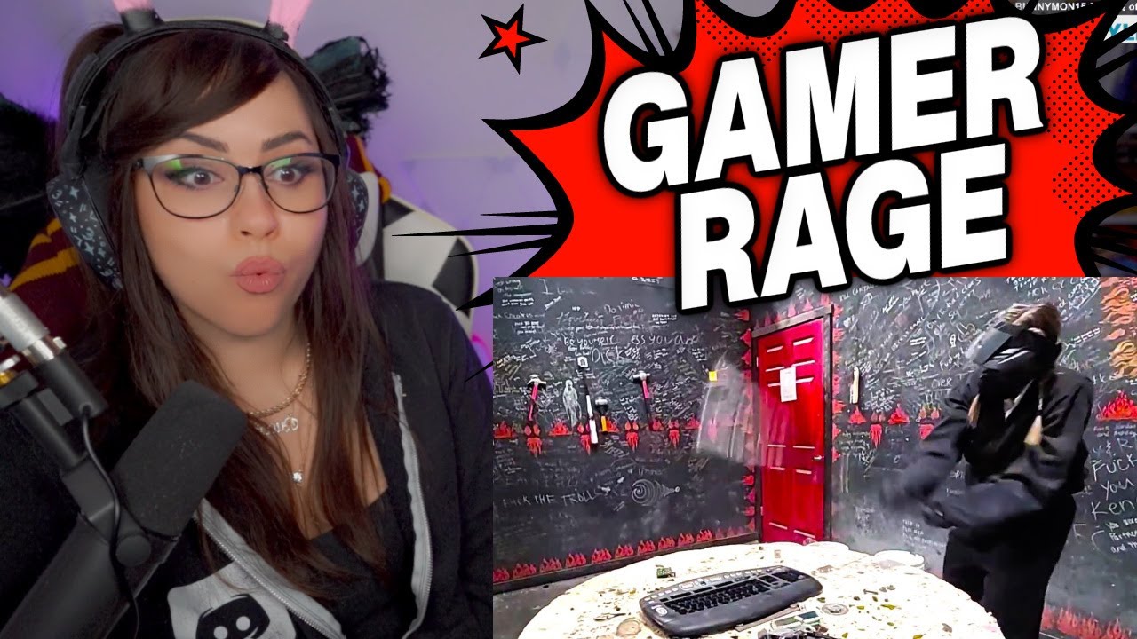 Bunnymon REACTS to 8 MINUTES OF GAMER RAGE !!! (PART 14)
