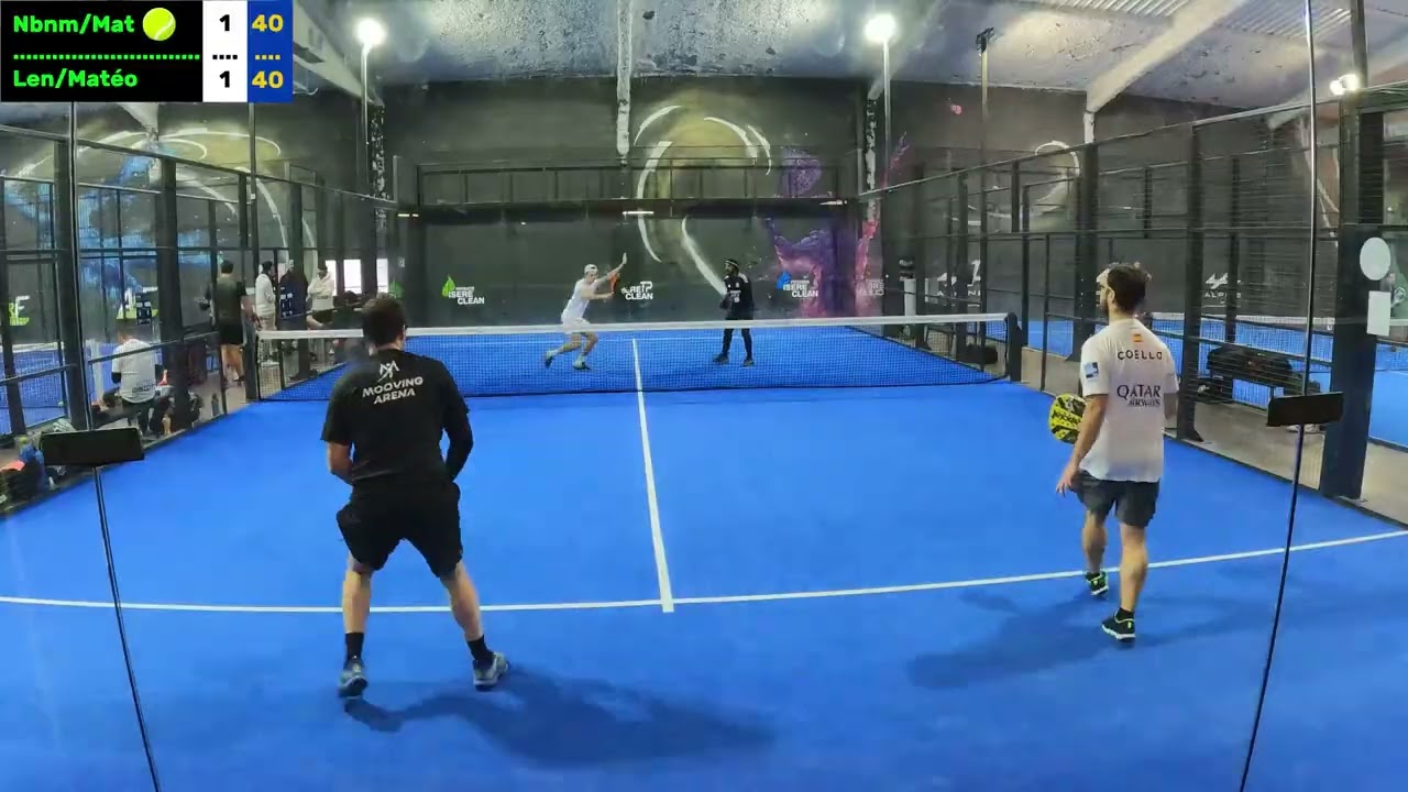 Objectif Victoire en P100 - Premier tour pour se mettre en confiance. Padel Mooving Arena 26/01